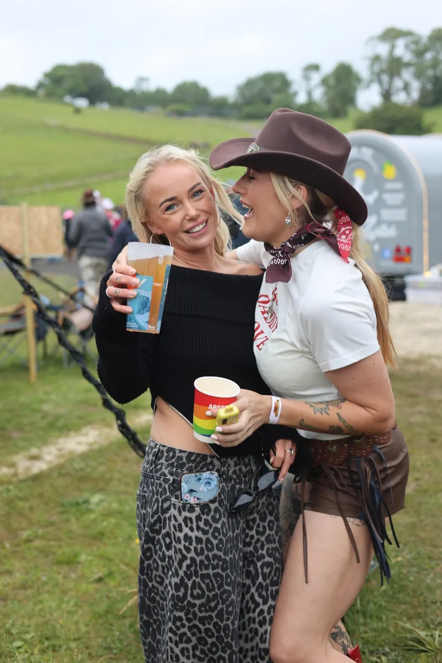 Friends at the festival