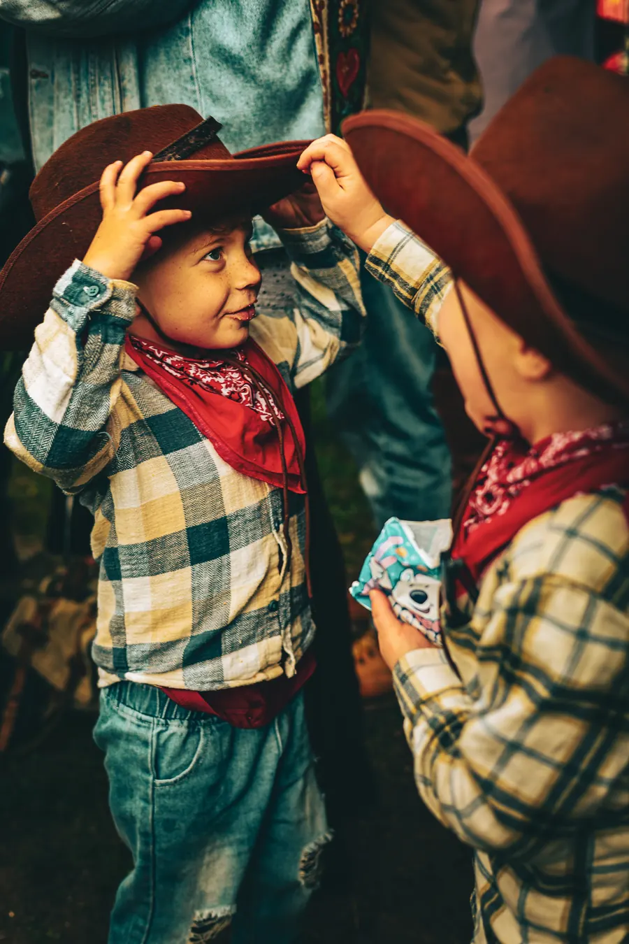 Children at the festival