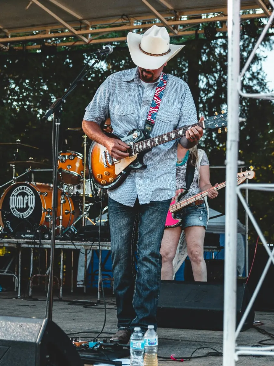Outdoor stage performance